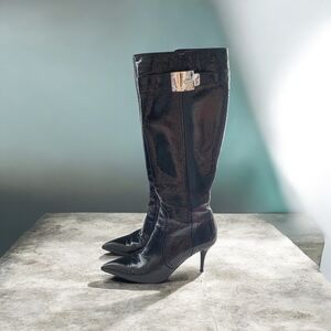 CESARE PACIOTTI WOMEN'S ELEGANT BLACK KNEE BOOTS